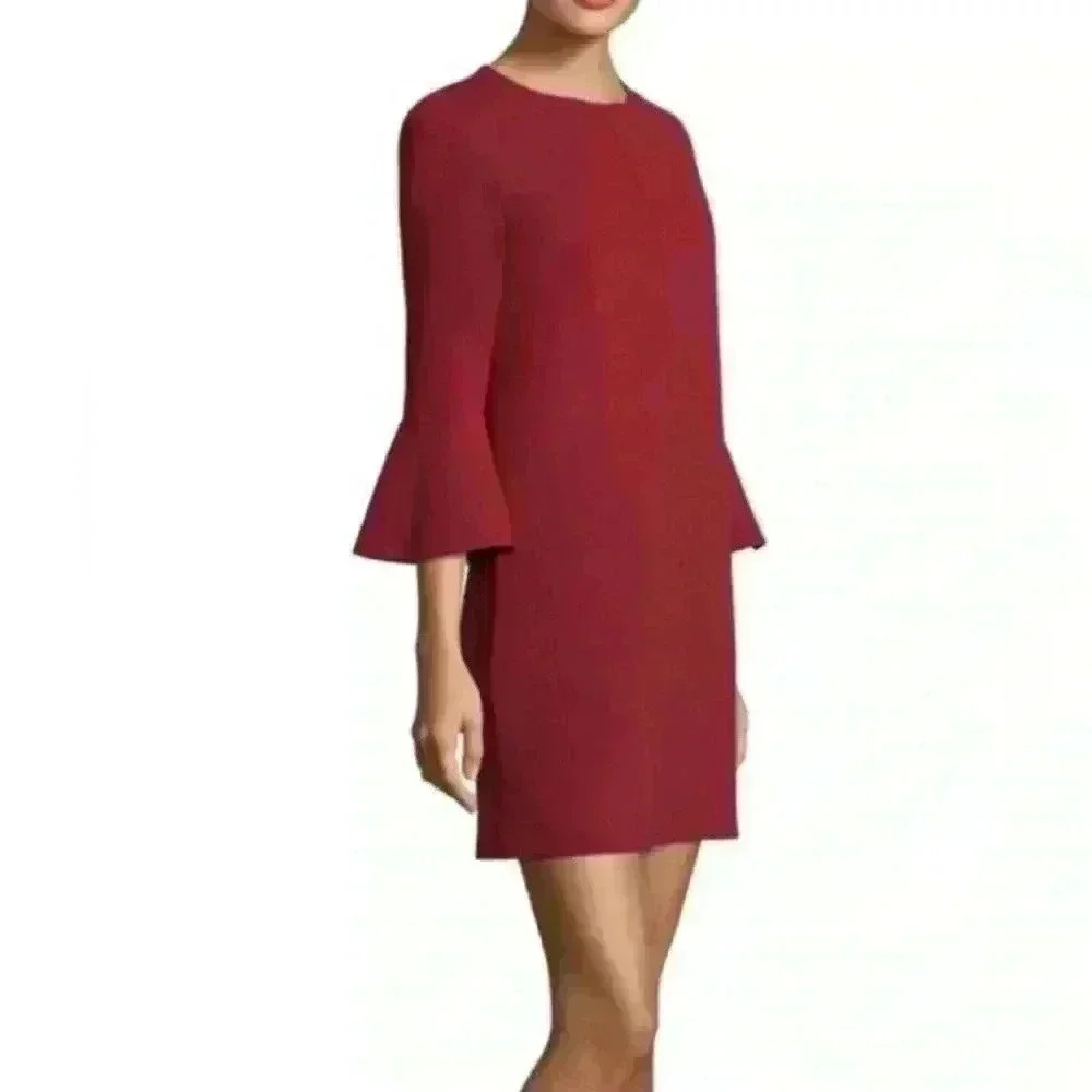 - Tibi - Crepe Bell-Sleeve Dress - Size 0 d17 - Picture 2 of 6